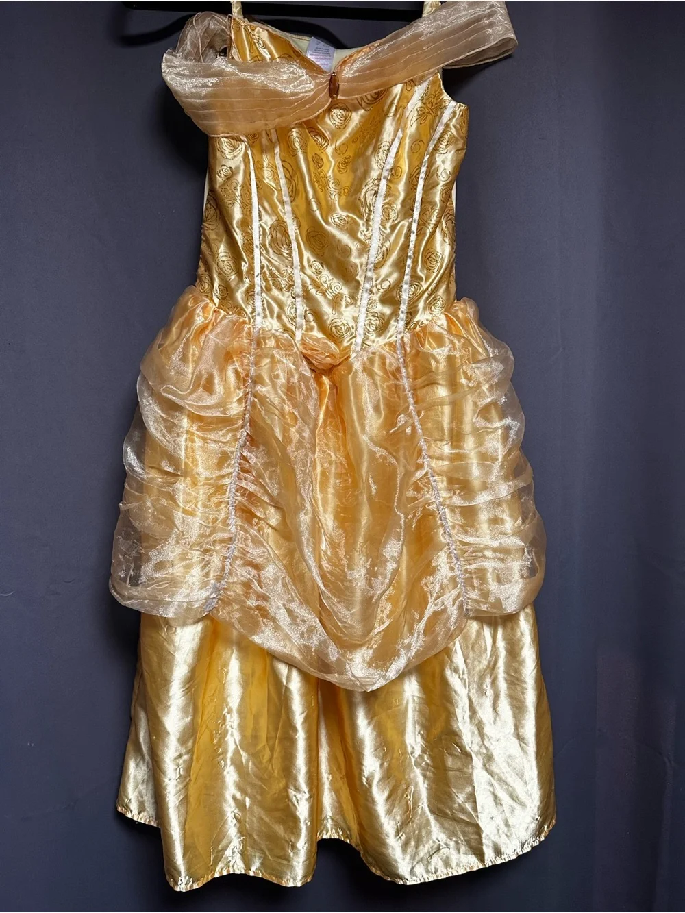Gold Princess Costume Dress for Kids - Sparkling Party Gown